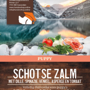 Wagging Excellent puppy schotse zalm