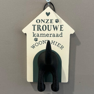 hondenkapstok trouwe kameraad