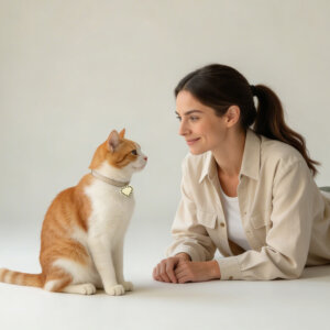 Kattenpenning Bling Bling Small Heart